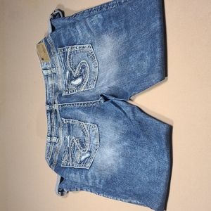 Silver boyfriend jeans